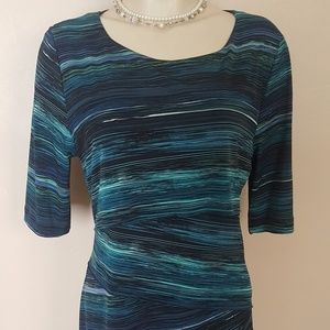 Layered Paint stripe dress NWOT